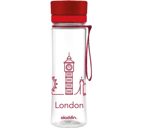 Бутылка Aladdin Aveo London, красная 10-01102-084