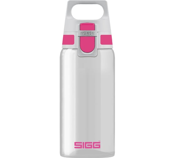Бутылка для воды Sigg Total Clear One, серо-розовая 8692.60 1