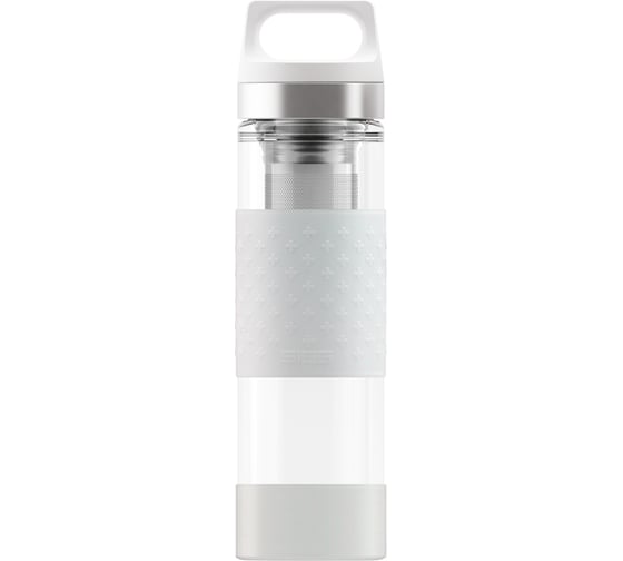 Термобутылка Sigg H&C Glass WMB Midnight, белая 8539.40