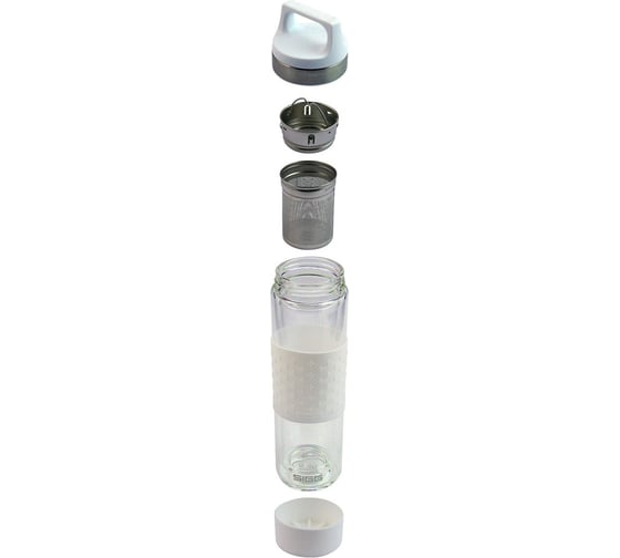 Термобутылка Sigg H&C Glass WMB Midnight, белая 8539.40