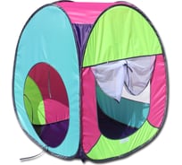 Палатка BELON familia 4 грани квадрат, фиолетовый/лимон/розовый/бирюза, 75x75x90 см ПИ-004К-СТ5