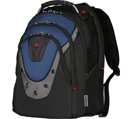 Рюкзак Wenger 17", черный/синий, 37х26х47 см, 23 л 600638