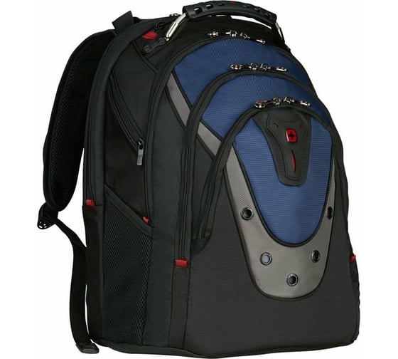 Рюкзак Wenger 17", черный/синий, 37х26х47 см, 23 л 600638