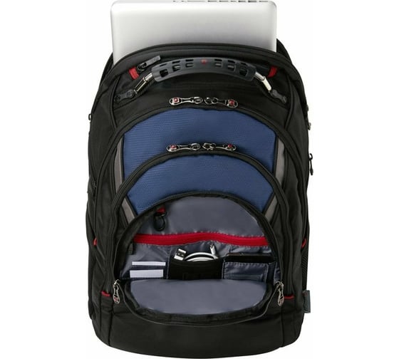 Рюкзак Wenger 17", черный/синий, 37х26х47 см, 23 л 600638