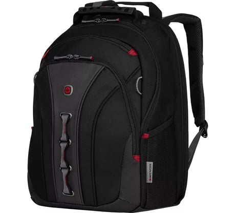 Рюкзак Wenger 16", черный/серый, полиэстер/ПВХ, 35х25х45 см, 21 л 600631