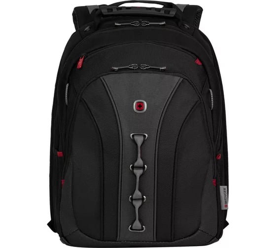 Рюкзак Wenger 16", черный/серый, полиэстер/ПВХ, 35х25х45 см, 21 л 600631