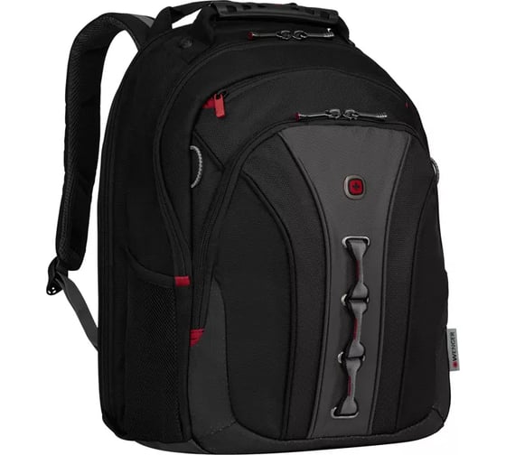 Рюкзак Wenger 16", черный/серый, полиэстер/ПВХ, 35х25х45 см, 21 л 600631