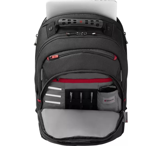 Рюкзак Wenger 16", черный/серый, полиэстер/ПВХ, 35х25х45 см, 21 л 600631