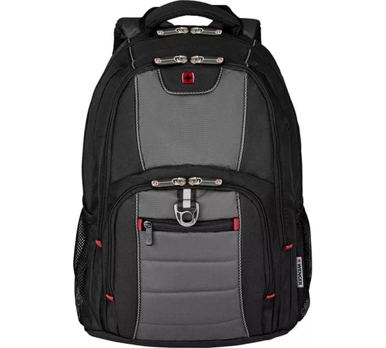 Рюкзак Wenger 16", черный/серый, полиэстер, 38х25х48 см, 25 л 600633
