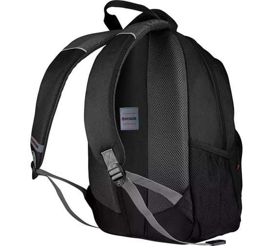 Рюкзак Wenger 16", черный/серый, полиэстер, 38х25х48 см, 25 л 600633