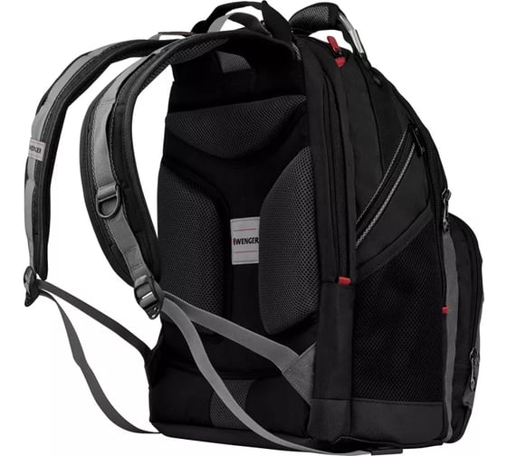 Рюкзак Wenger 16", черный/серый, 36x26x46 см, 26 л 600635