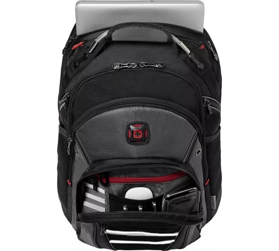 Рюкзак Wenger 16", черный/серый, 36x26x46 см, 26 л 600635