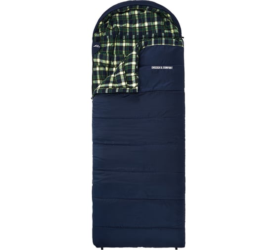 Спальный мешок TREK PLANET Chelsea XL Comfort, широкий с фланелью, левая молния, 70395-L
