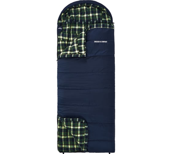 Спальный мешок TREK PLANET Chelsea XL Comfort, широкий с фланелью, левая молния, 70395-L