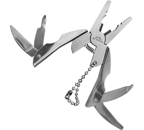 Дорожный брелок-мультитул vertextools 5в1 0038-5-100