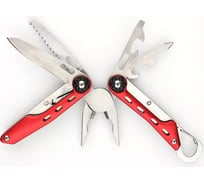 Мультитул Stinger, красный, 10 инструментов, нейлоновый чехол MT-A036