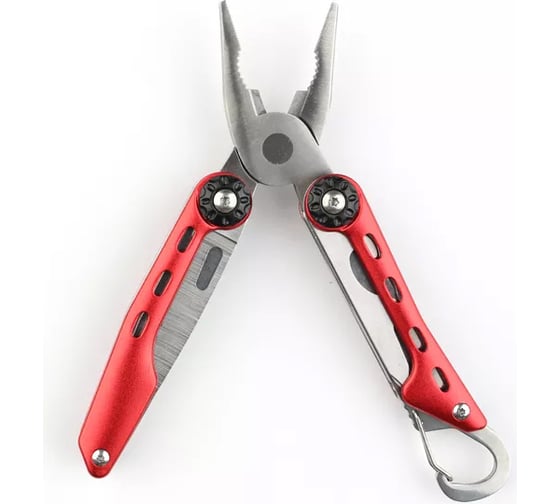 Мультитул Stinger, красный, 10 инструментов, нейлоновый чехол MT-A036