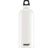 Бутылка Sigg Traveller 1 л, белая, черная эмблема 8443.40