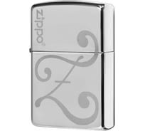 Зажигалка Zippo Classic с покрытием High Polish Chrome, латунь/сталь, серебристая, глянцевая 49167