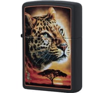 Зажигалка Zippo Mazzi с покрытием Black Matte, латунь/сталь, чёрная, матовая 49068