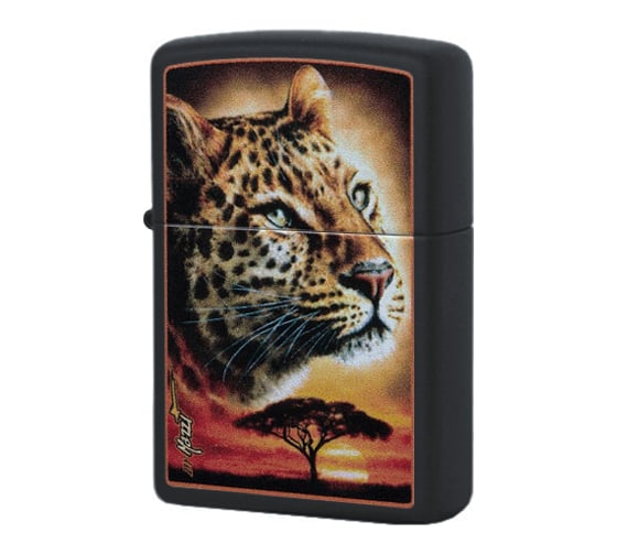 Зажигалка Zippo Mazzi с покрытием Black Matte, латунь/сталь, чёрная, матовая 49068 1