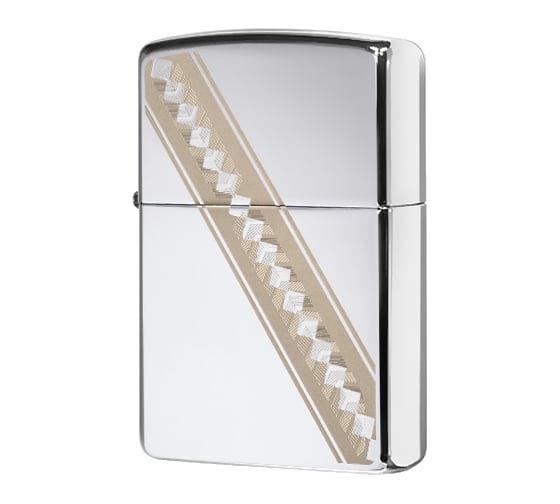 Зажигалка Zippo Classic с покрытием High Polish Chrome, латунь/сталь, серебристая, глянцевая 49168