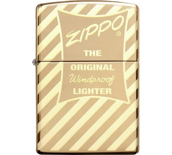 Зажигалка Zippo Vintage Box Top с покрытием High Polish Brass 49075