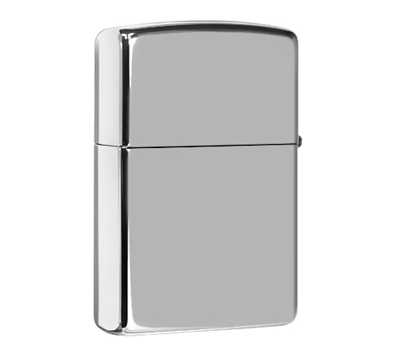 Зажигалка Zippo Classic с покрытием High Polish Chrome, латунь/сталь, серебристая, глянцевая 49170