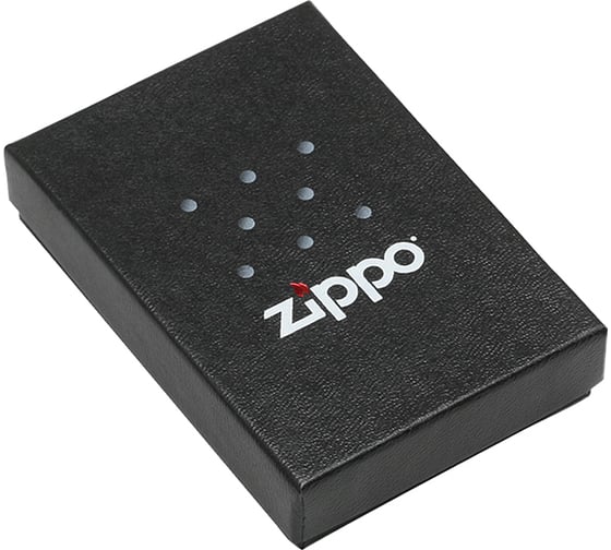 Зажигалка Zippo Wolf Design с покрытием Black Ice, латунь/сталь, чёрная, глянцевая 49073