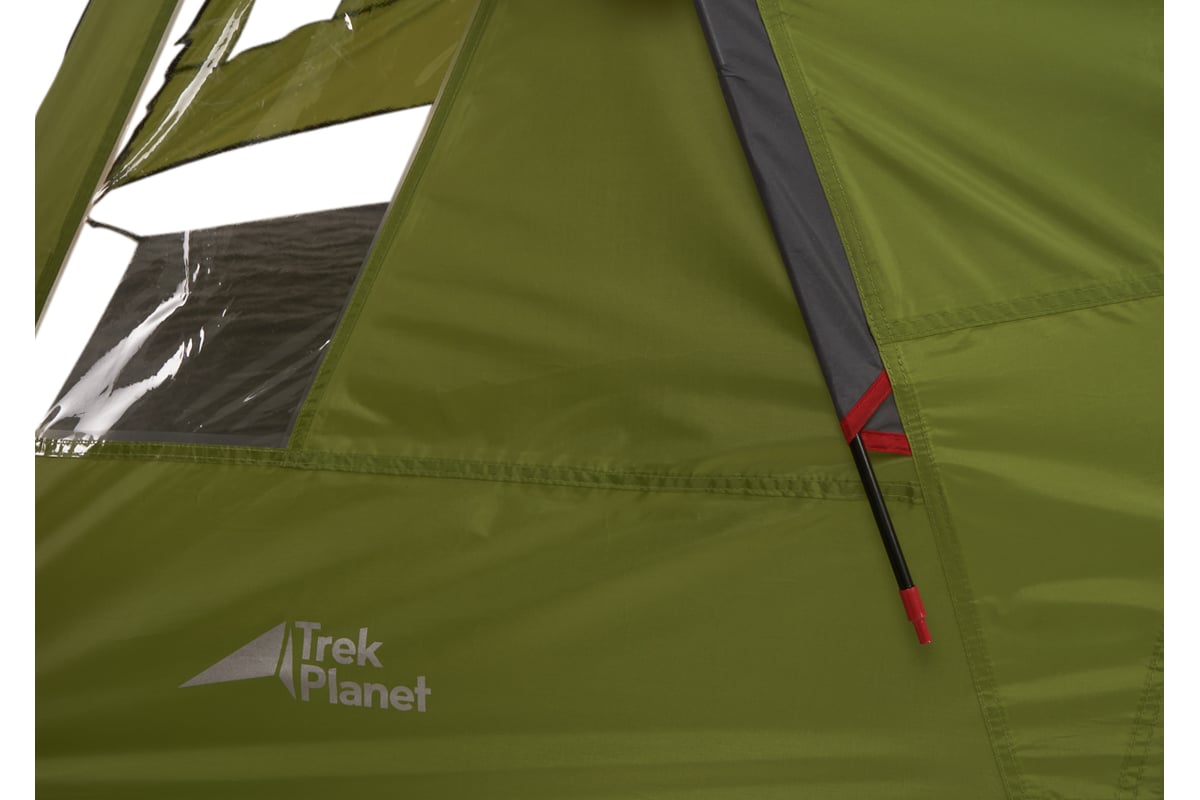 Палатка четырехместная TREK PLANET Bergamo 4, зеленый 70206 - выгодная ...