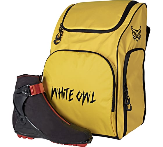 Сумка-рюкзак для ботинок и беговых лыж White Owl SBC_999-566, 50x35x23 см, желтый W113018