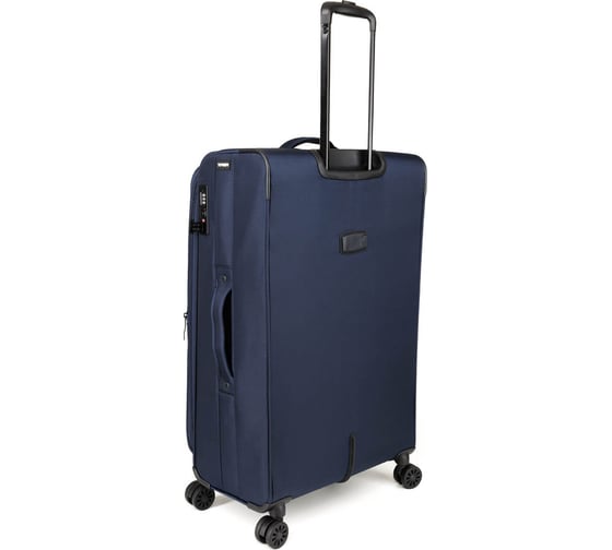 Чемодан Torber Brosno, синий, нейлон 600D, 48x30x78 см, 85 л T1901L-Blue