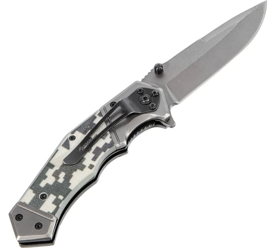 Складной многоцелевой нож Denzel системы liner-lock, с накладкой g10 на эргономичной рукоятке 79209