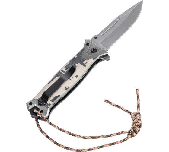 Складной многоцелевой нож Denzel системы liner-lock, с накладкой g10 79208