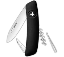 Швейцарский нож Swiza D01 Standard, 95 мм, 6 функций, черный KNI.0010.1010