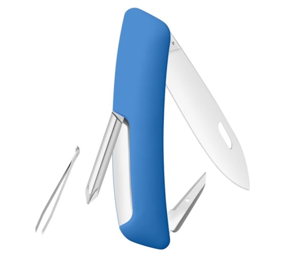 Швейцарский нож Swiza D02 Standard, 95 мм, 6 функций, синий KNI.0020.1030 1