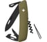Швейцарский нож Swiza D03 AllBlack 95 мм, 11 функций, темно-зеленый KNI.0033.1050 1