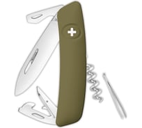 Швейцарский нож Swiza D03 Standard 95 мм, 11 функций, темно-зеленый KNI.0030.1050