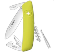 Швейцарский нож Swiza D03 Standard 95 мм, 11 функций, салатовый KNI.0030.1080