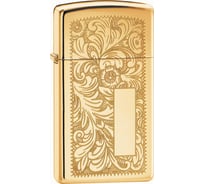 Зажигалка Zippo Slim Venetian Brass 1652B
