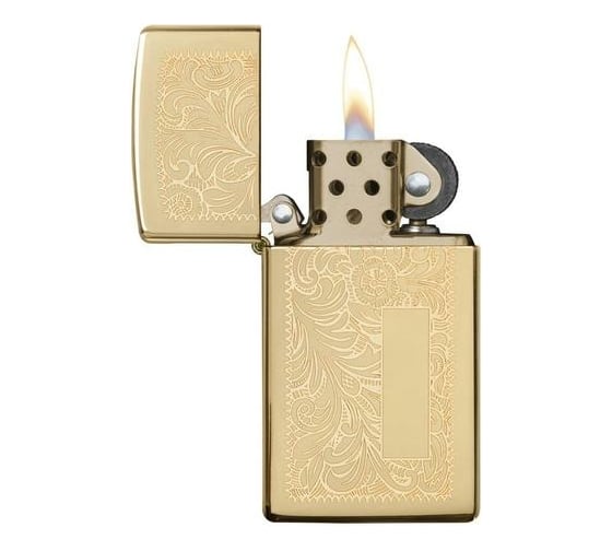 Зажигалка Zippo Slim Venetian Brass 1652B