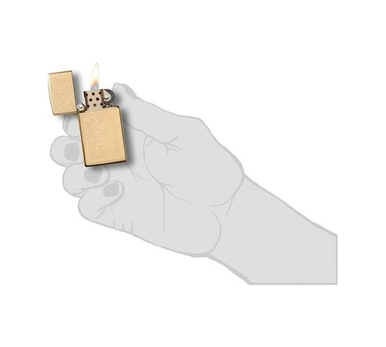 Зажигалка Zippo Slim Venetian Brass 1652B