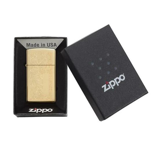 Зажигалка Zippo Slim Venetian Brass 1652B