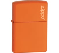 Зажигалка Zippo Orange Matte Logo 231ZL