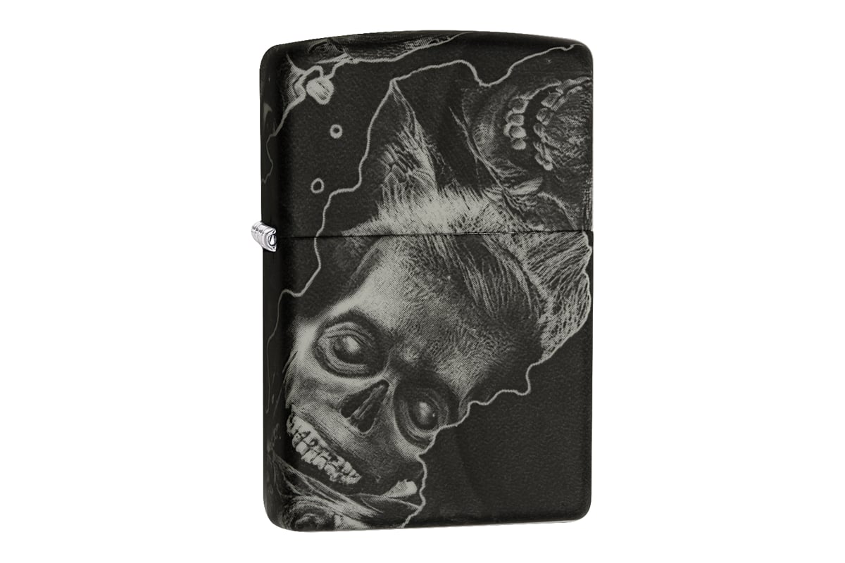 Зажигалка Zippo Zombie с покрытием Softouch, чёрная, матовая, 36x12x56 мм  28971 - выгодная цена, отзывы, характеристики, фото - купить в Москве и РФ