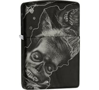 Зажигалка Zippo Zombie с покрытием Softouch, чёрная, матовая, 36x12x56 мм 28971