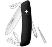 Швейцарский нож Swiza D04 Standard 95 мм, 11 функций, черный KNI.0040.1010