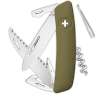 Швейцарский нож Swiza D05 Standard 95 мм, 12 функций, темно-зеленый KNI.0050.1050