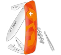 Швейцарский нож Swiza C03 Camouflage 95 мм, 11 функций, оранжевый KNI.0030.2070
