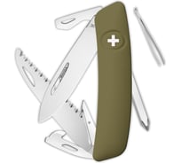 Швейцарский нож Swiza D06 Standard 95 мм, 12 функций, темно-зеленый KNI.0060.1050